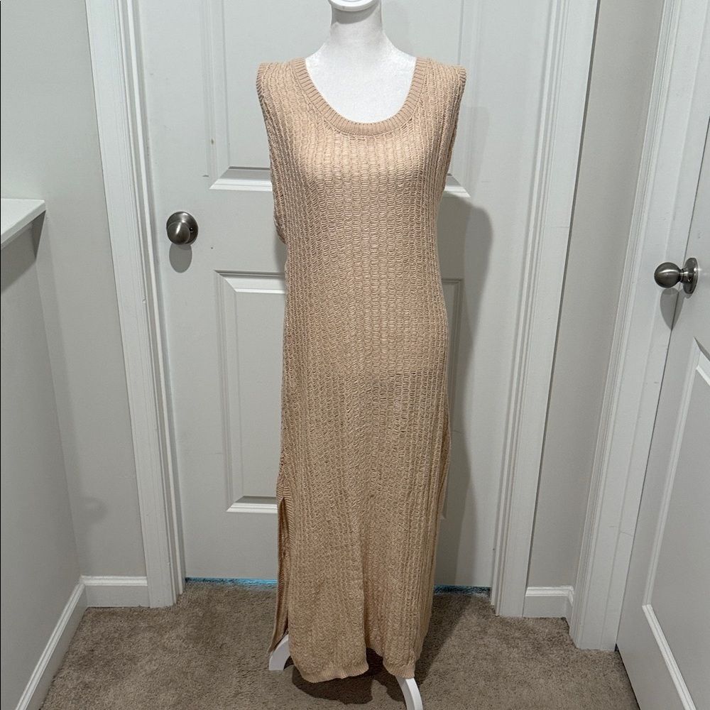 Forever 21 Beige Knit Maxi Dress